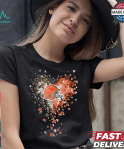 Cleveland Browns Crystal Heart Shirt