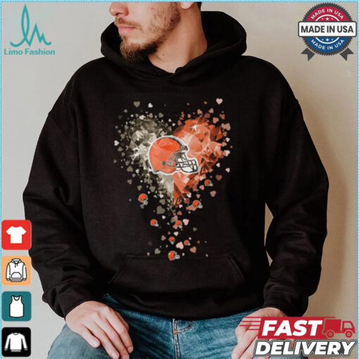 Cleveland Browns Crystal Heart Shirt