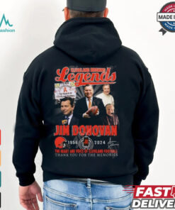 Cleveland Browns Legends Jim Donovan 1956 2024 Thank You For The Memories T Shirt
