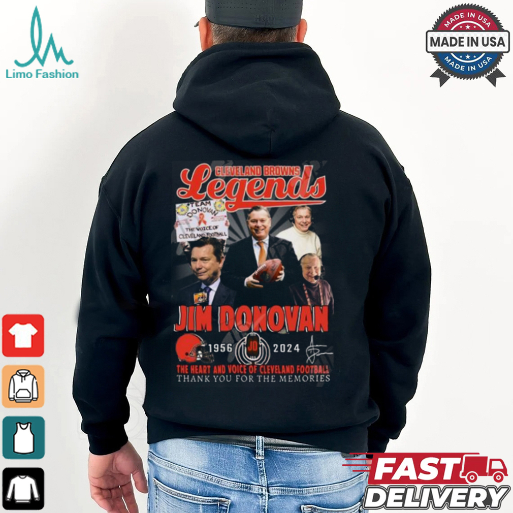 Cleveland Browns Legends Jim Donovan 1956 2024 Thank You For The Memories T Shirt Cleveland Browns Legends Jim Donovan 1956 2024 Thank You For The Memories T Shirt
