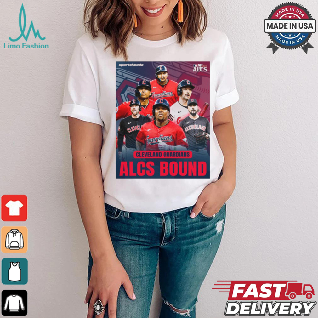 Cleveland Guardians ALCS Bound World Series 2024 MLB Postseason Poster t shirt Cleveland Guardians ALCS Bound World Series 2024 MLB Postseason Poster t shirt
