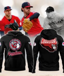 Cleveland Guardians Hoodie, Limited Edition Black Hoodie Printed Logo 3D