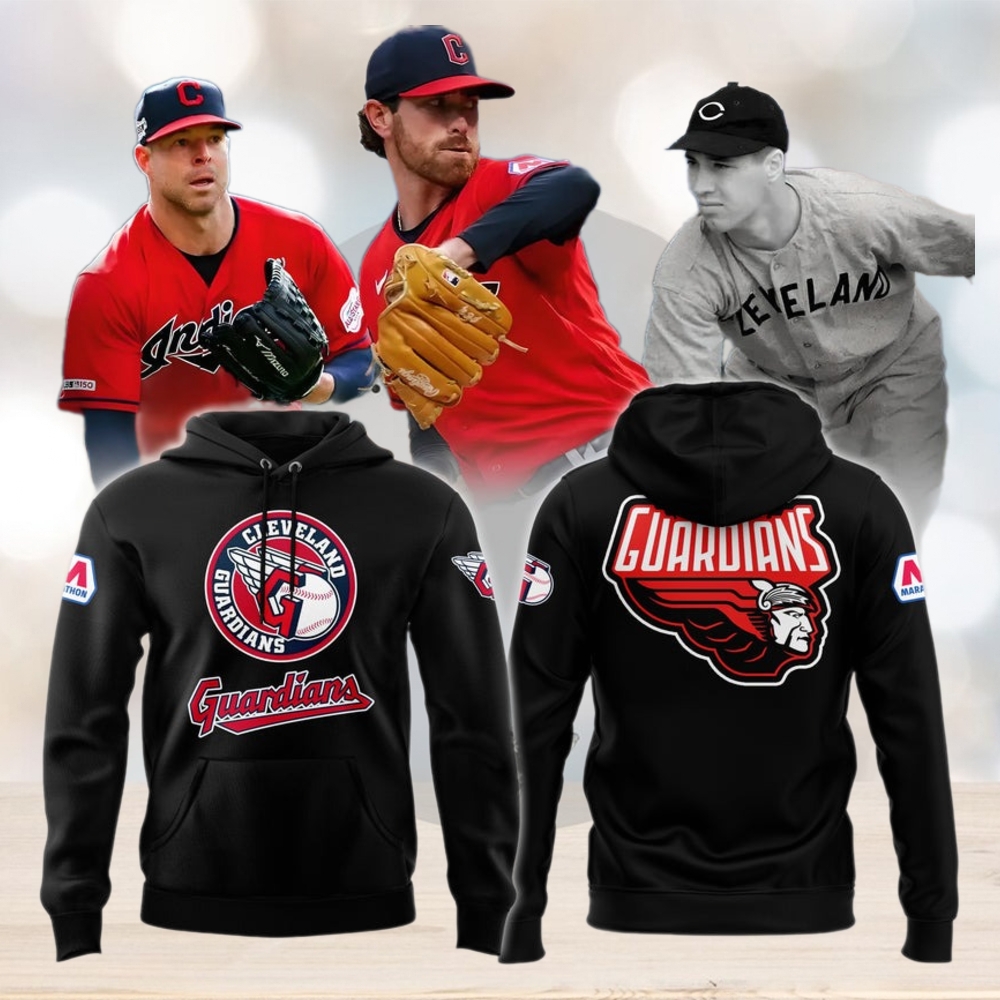 Cleveland Guardians Hoodie, Limited Edition Black Hoodie Printed Logo 3D Cleveland Guardians Hoodie, Limited Edition Black Hoodie Printed Logo 3D