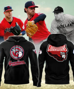 Cleveland Guardians Hoodie, Limited Edition Black Hoodie Printed Logo 3D