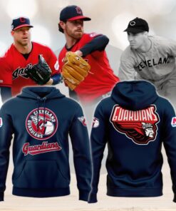 Cleveland Guardians Hoodie, Limited Edition Navy Hoodie Printed Logo 3D