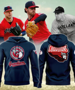 Cleveland Guardians Hoodie, Limited Edition Navy Hoodie Printed Logo 3D