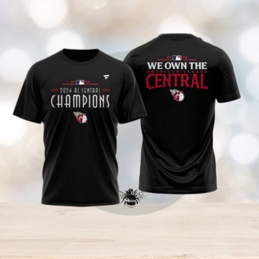 Cleveland Guardians TShirt, Cleveland Guardians American League Central Champs Limited Edition Black