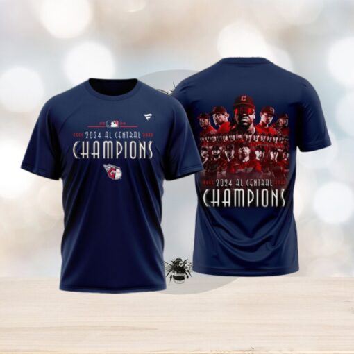 Cleveland Guardians TShirt, Cleveland Guardians American League Central Champs Limited Edition Navy