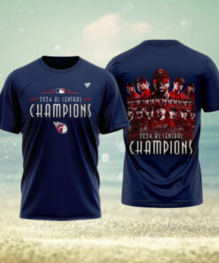 Cleveland Guardians TShirt, Cleveland Guardians American League Central Champs Limited Edition Navy