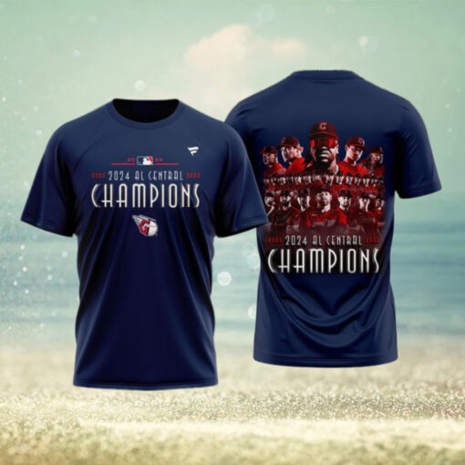 Cleveland Guardians TShirt, Cleveland Guardians American League Central Champs Limited Edition Navy