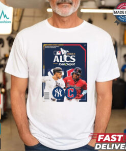 Cleveland Guardians vs. New York Yankees 2024 MLB ALCS Program Poster t shirt