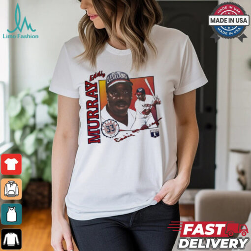 Cleveland Indians Eddie Murray baseball player signature shirt