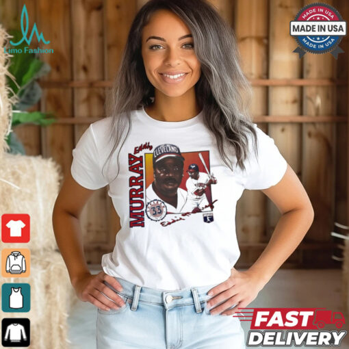 Cleveland Indians Eddie Murray baseball player signature shirt