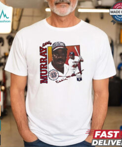 Cleveland Indians Eddie Murray baseball player signature shirt