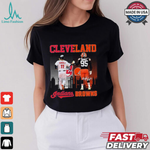 Cleveland Indians Jose Ramirez X Cleveland Browns Myles Garrett 2024 Shirt