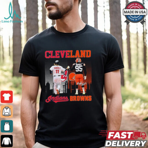 Cleveland Indians Jose Ramirez X Cleveland Browns Myles Garrett 2024 Shirt