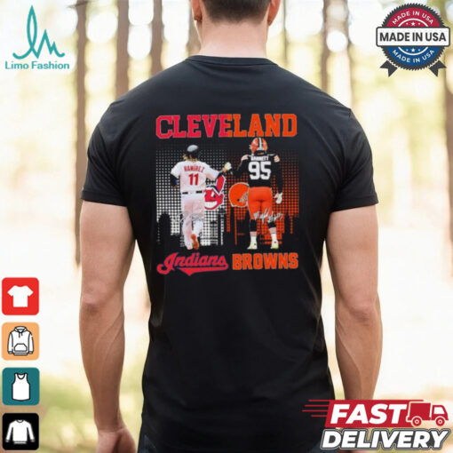 Cleveland Indians Jose Ramirez X Cleveland Browns Myles Garrett 2024 Shirt