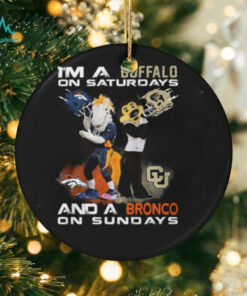 Colorado Buffaloes On Saturdays Denver Broncos On Sundays Football Fan T Shirt