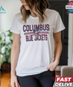 Columbus Blue Jackets Starter Mesh Look Team Name Logo Pullover shirt