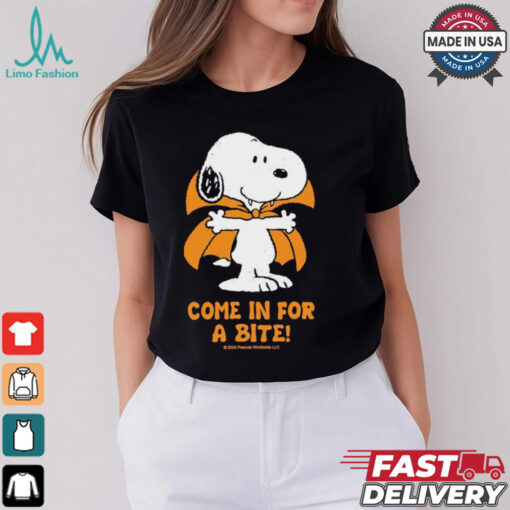 Come In For A Bite Peanuts Snoopy Vampire Shirt