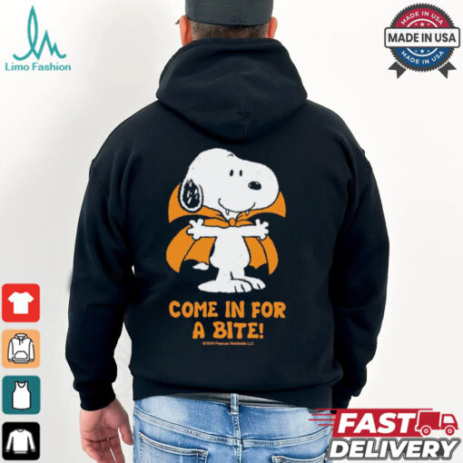 Come In For A Bite Peanuts Snoopy Vampire Shirt