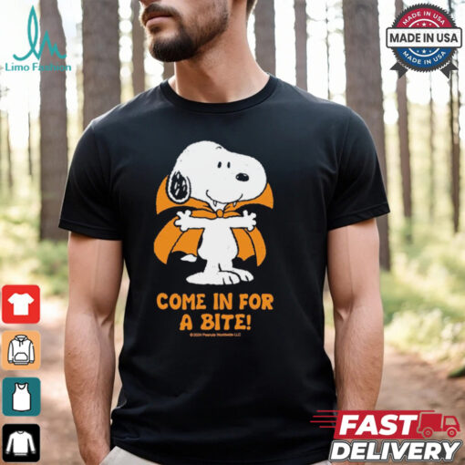Come In For A Bite Peanuts Snoopy Vampire Shirt