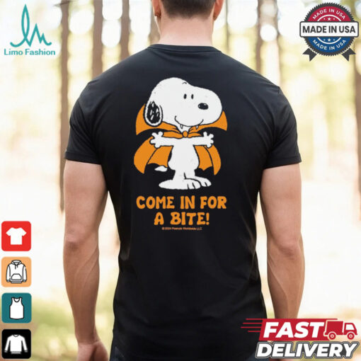 Come In For A Bite Peanuts Snoopy Vampire Shirt