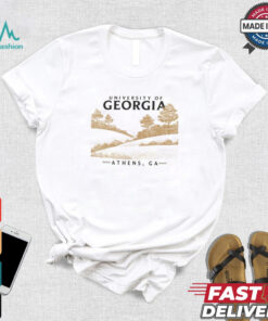 ComfortWash Cream Georgia Bulldogs Fields T Shirt