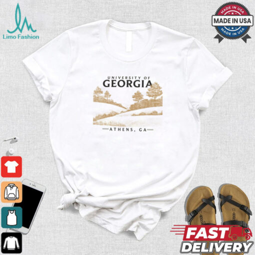 ComfortWash Cream Georgia Bulldogs Fields T Shirt
