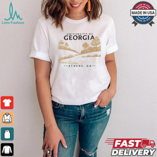 ComfortWash Cream Georgia Bulldogs Fields T Shirt