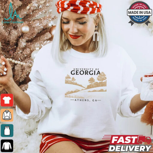 ComfortWash Cream Georgia Bulldogs Fields T Shirt