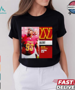 Commanders out for the season Jonathan Allen shirt