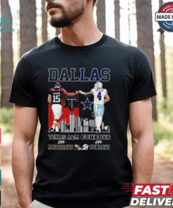 Conner Weigman Texas A&M Aggies on Saturdays and Dak Prescott Dallas Cowboys on Sundays Dallas city shirt