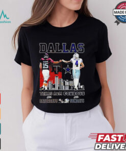 Conner Weigman Texas A&M Aggies on Saturdays and Dak Prescott Dallas Cowboys on Sundays Dallas city shirt