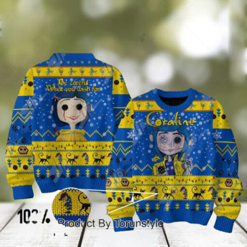 Coraline Be Careful What You Wish For Sweater