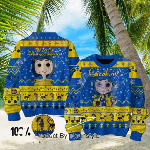 Coraline Be Careful What You Wish For Sweater