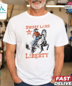 Cowboy sweet land of liberty shirt