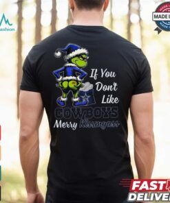 Cowboys If You Don't Like Them Merry Kiss My Ass Christmas Shirt