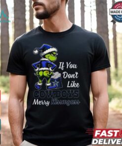 Cowboys If You Don't Like Them Merry Kiss My Ass Christmas Shirt