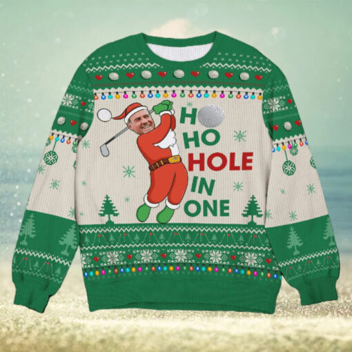 Custom Photo Gifts For Golf Player Ugly Sweater