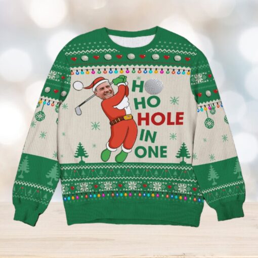 Custom Photo Gifts For Golf Player Ugly Sweater