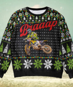 Custom Photo Gifts For Motorcross Lover Ugly Sweater