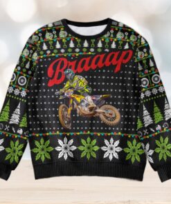 Custom Photo Gifts For Motorcross Lover Ugly Sweater