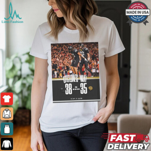 Cyclones Win Final Iowa State Cyclones 38 – 35 UCF Knights Poster t shirt