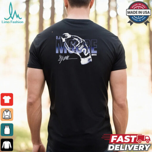 D.J. Moore Chicago Bear Overlay signature shirt