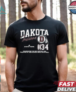 Dakota Indians #34 Celebrating The Rich History And Tradition Of High School Girls Volleyball Shirt