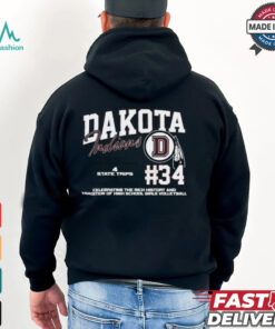 Dakota Indians #34 Celebrating The Rich History And Tradition Of High School Girls Volleyball Shirt