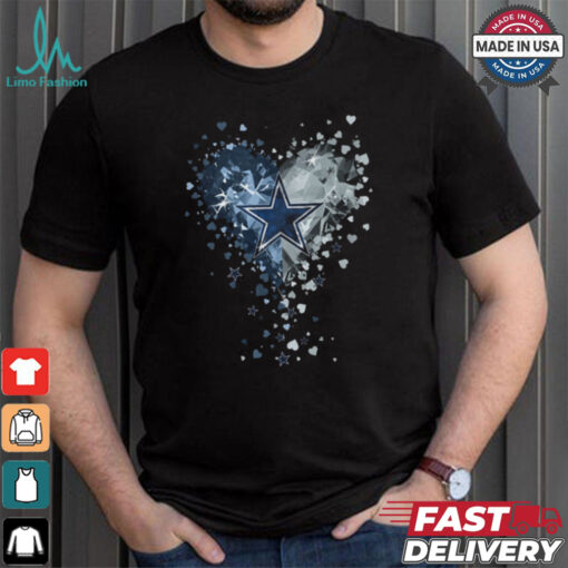 Dallas Cowboys Crystal Heart Shirt