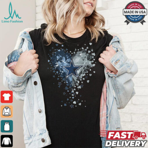 Dallas Cowboys Crystal Heart Shirt