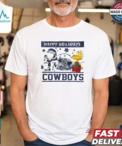 Dallas Cowboys Snoopy and Woodstock Happy Holidays shirt
